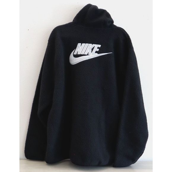 Nike DD5013 010 Men Sz 2XL-Tall Back High Pile Sherpa Fleece Hooded Pullover - Picture 4 of 10